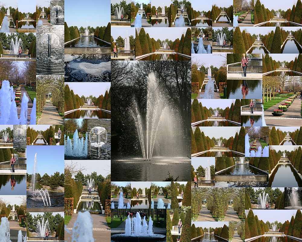 Springbrunnen in Keukenhof Lisse (Niederlande)(23.03.2012)