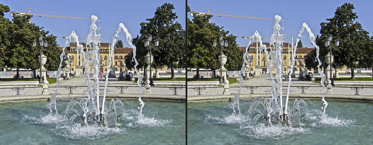 Springbrunnen in Padua (3D)