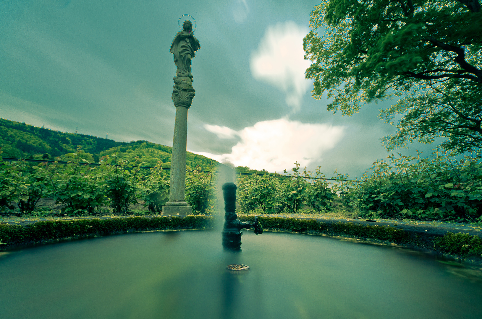 Springbrunnen, Kloster Stift Neuburg, Ziegelhausen