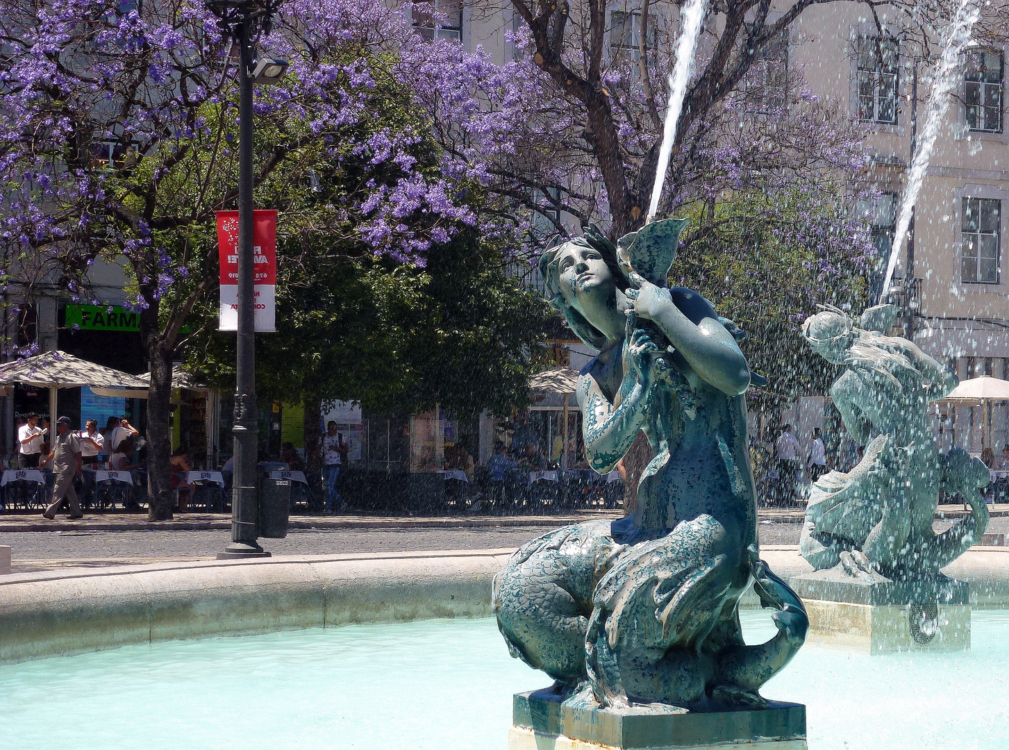 Springbrunnen, Lissabon