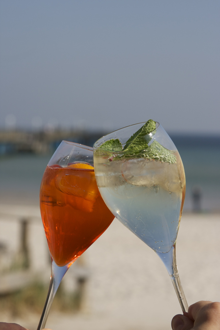 Spritz und Hugo in Scharbeutz