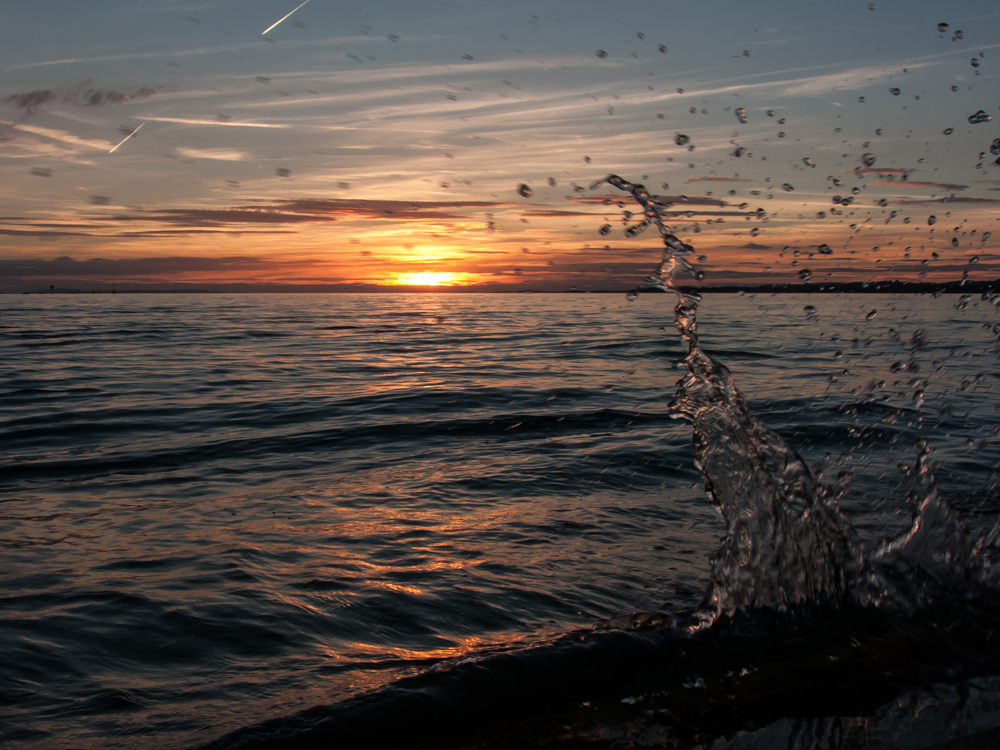 Spritzer an den Sunset-Stufen in Bregenz