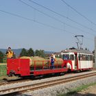 Spritzwagen 399 und Tw 4357 bei Edingen West