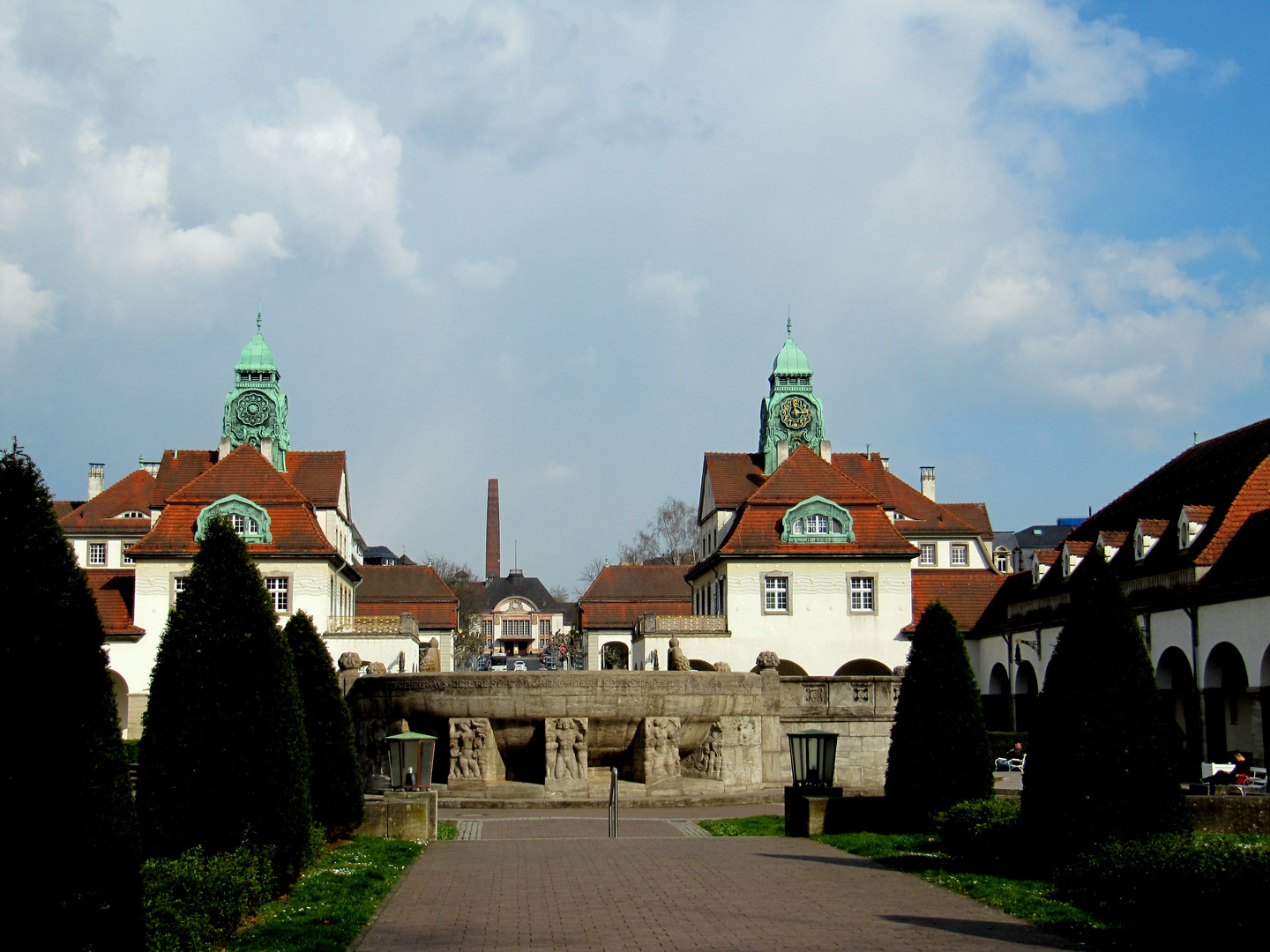 Sprudelhof im Park von Bad Nauheim