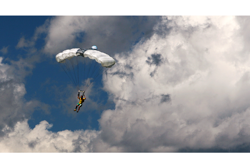 Sprung aus den Wolken...