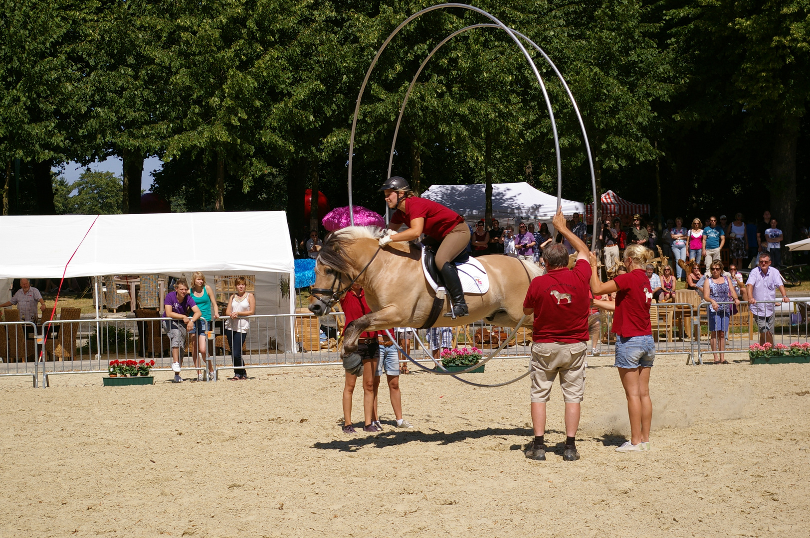 Sprung durch den Reifen