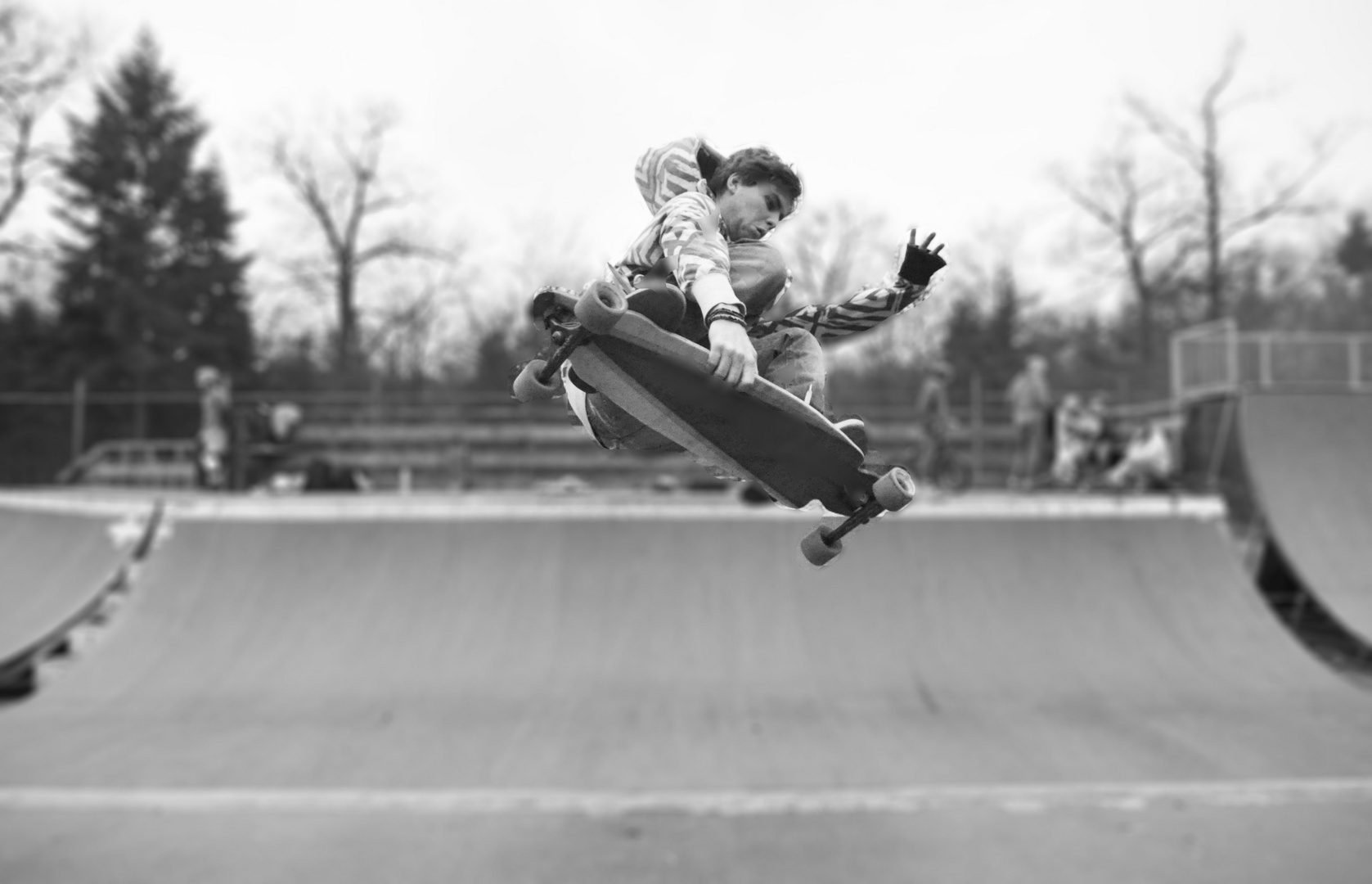 Sprung im Heinrich-Kraft-Park