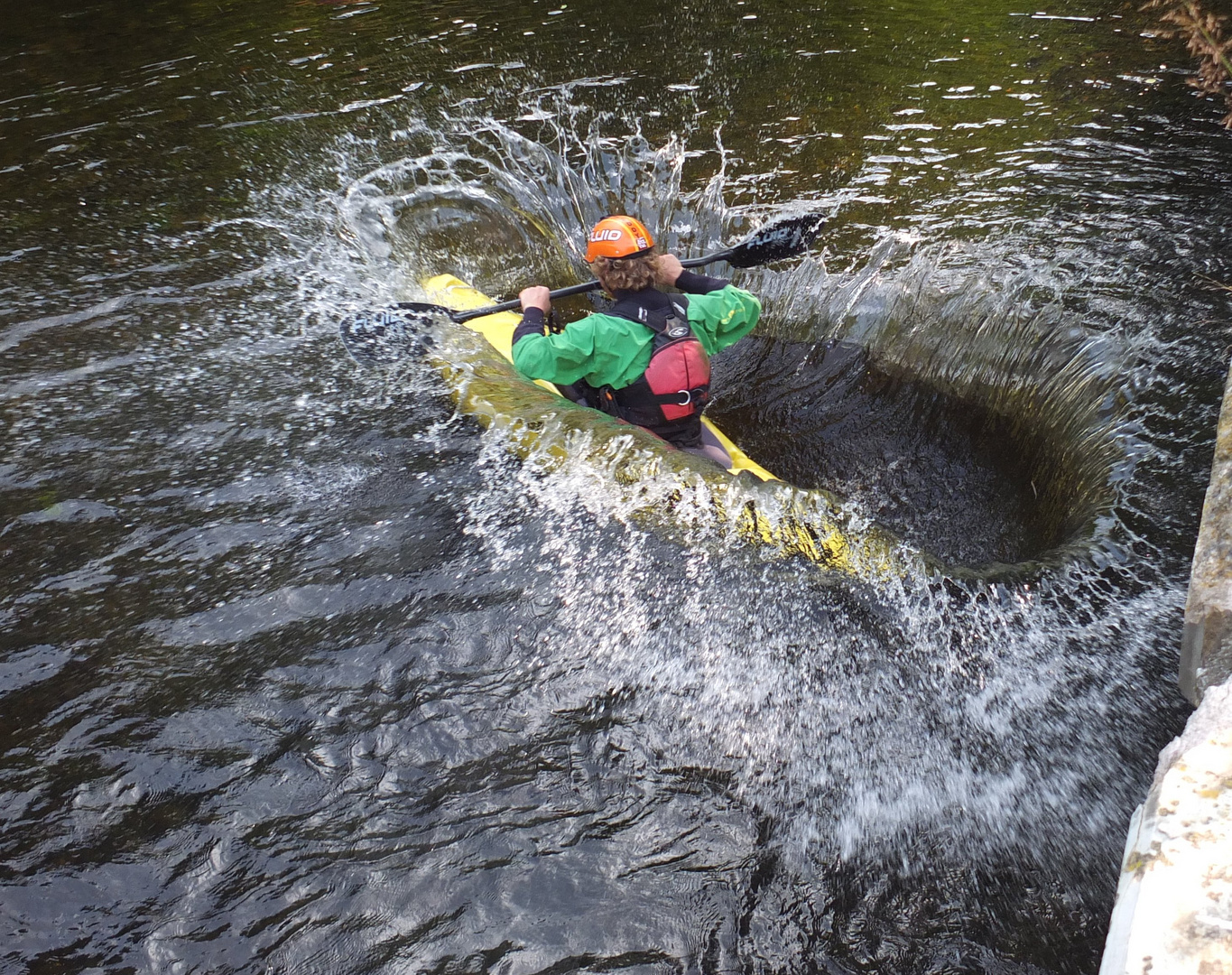 Sprung in die Oker