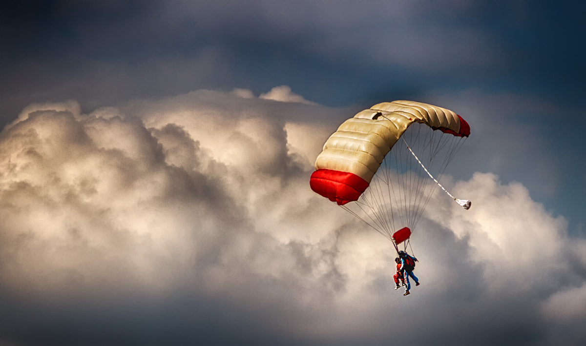 Sprung in die Wolken