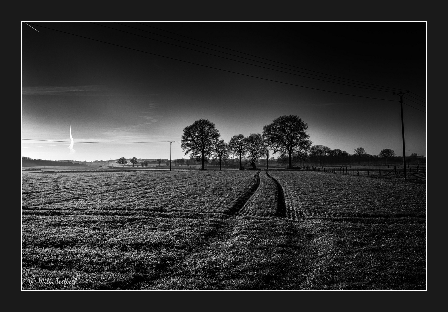 Spur im Feld