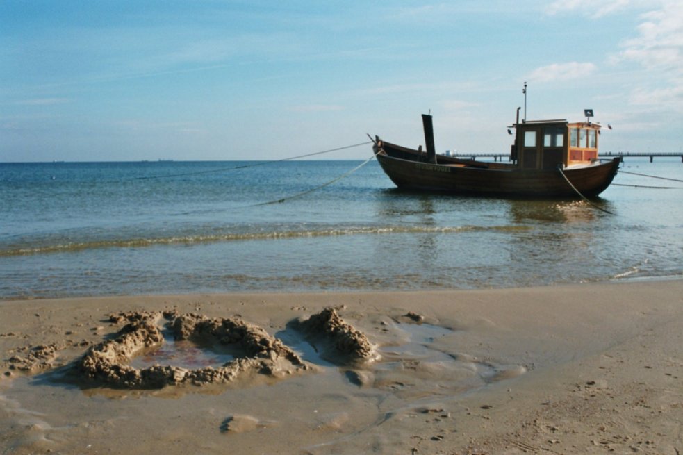 Spuren am Strand