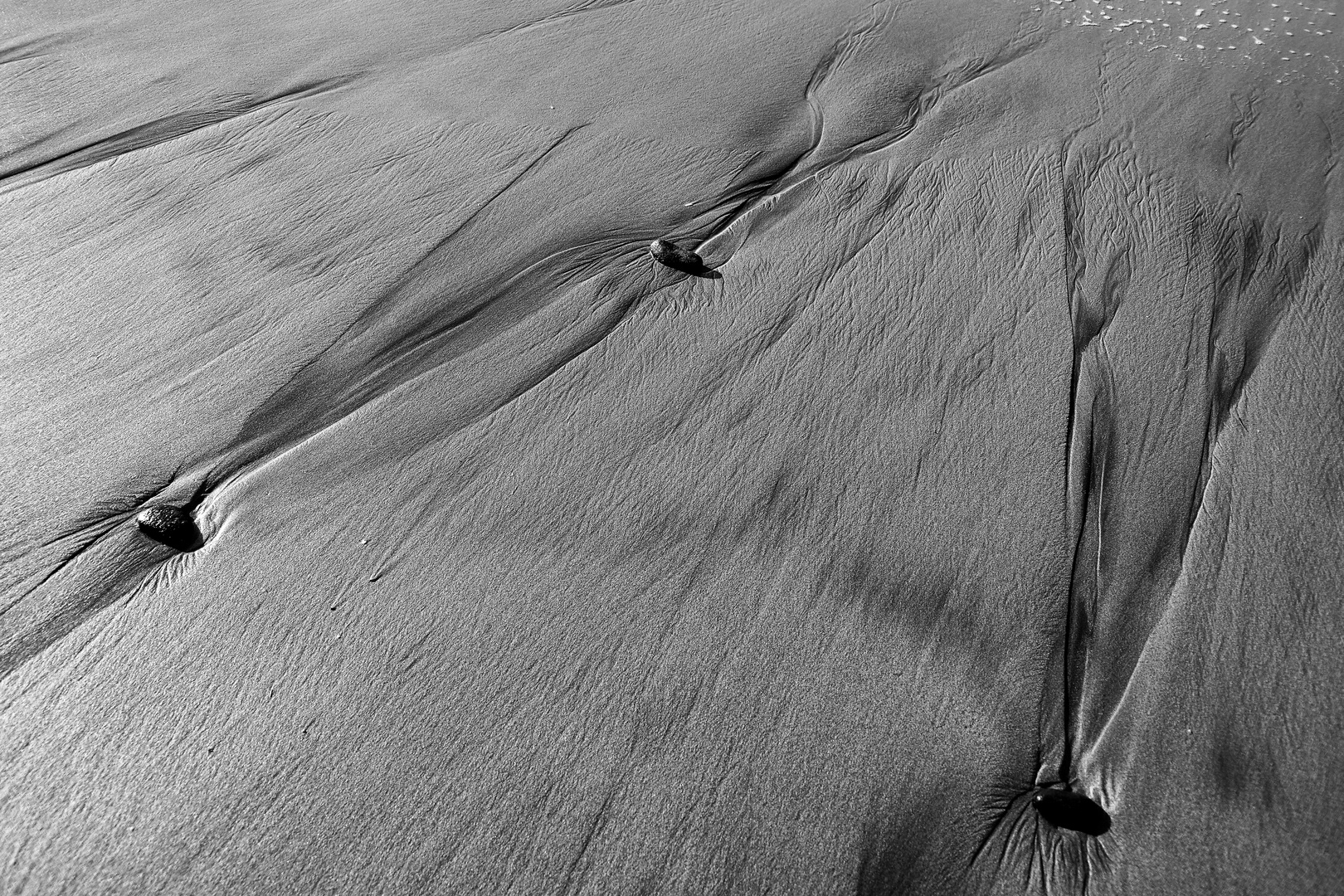 Spuren am Strand