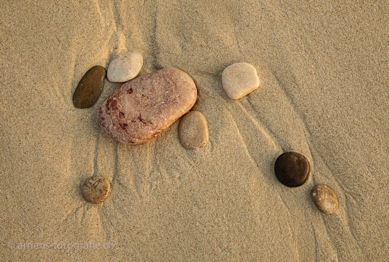 Spuren am Strand