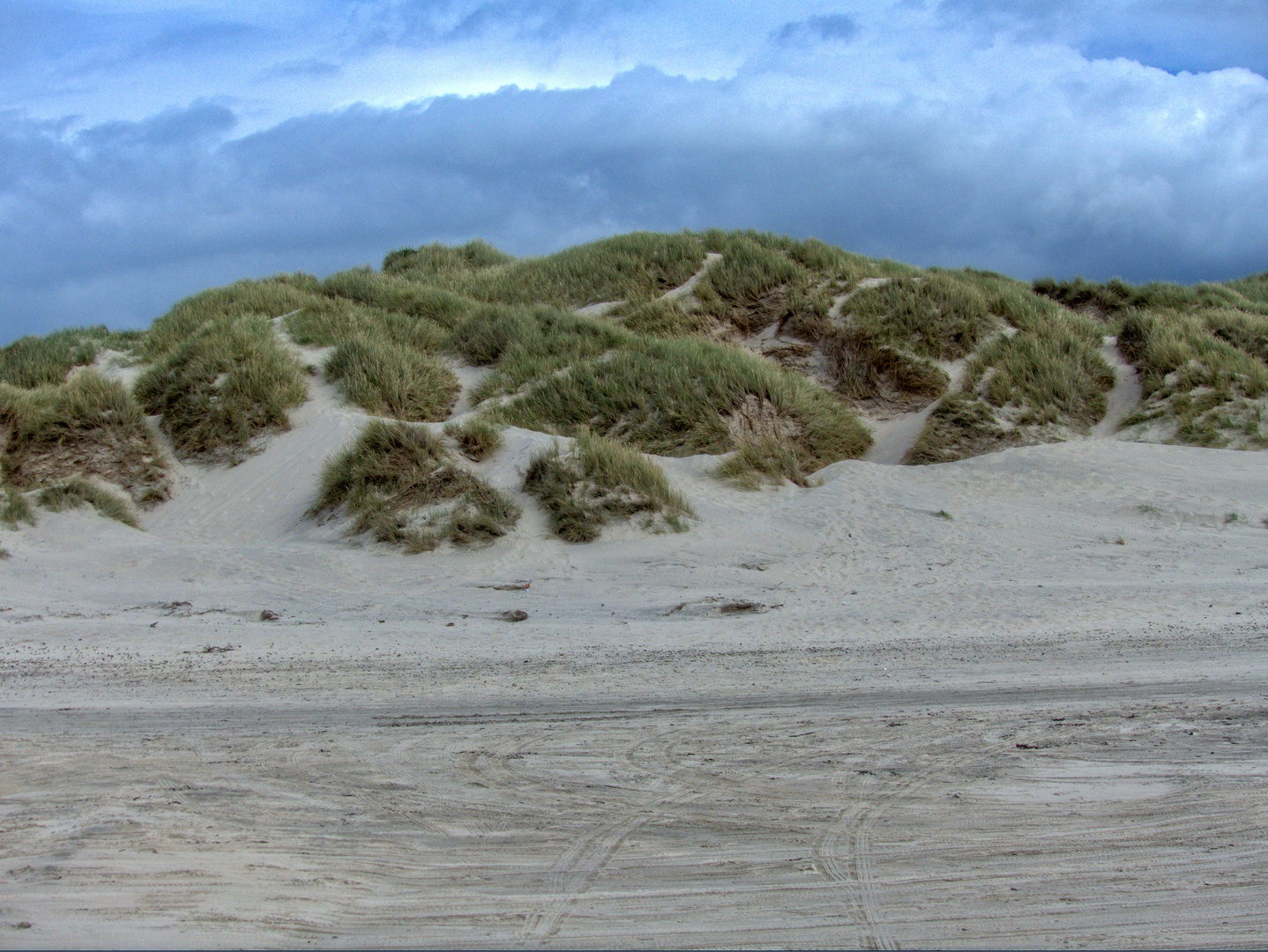 Spuren am Strand