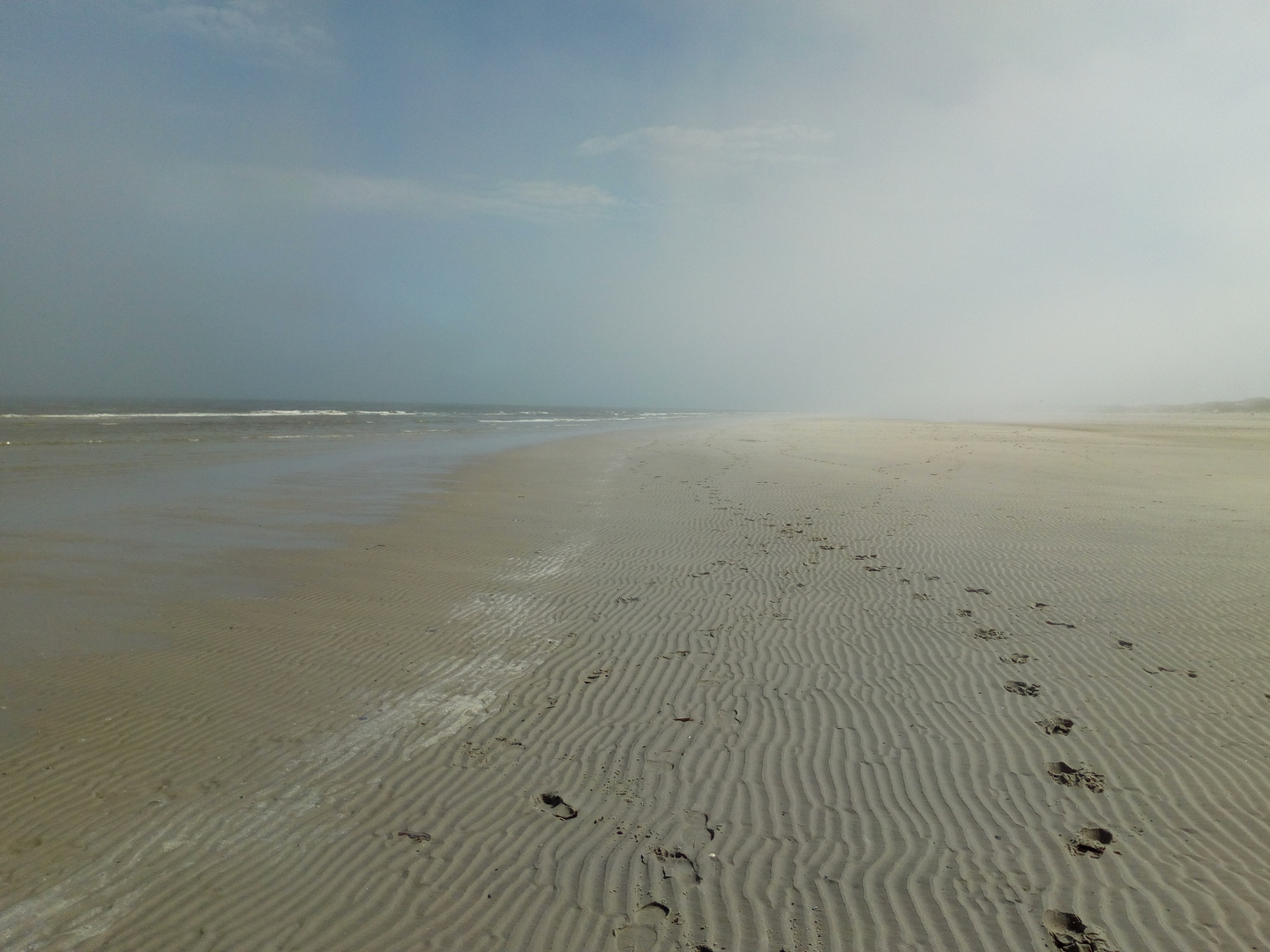 Spuren am Strand - Langeoog