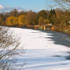 Spuren auf Eis und Schnee