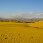 Spuren durch den Sand in Gran Canaria