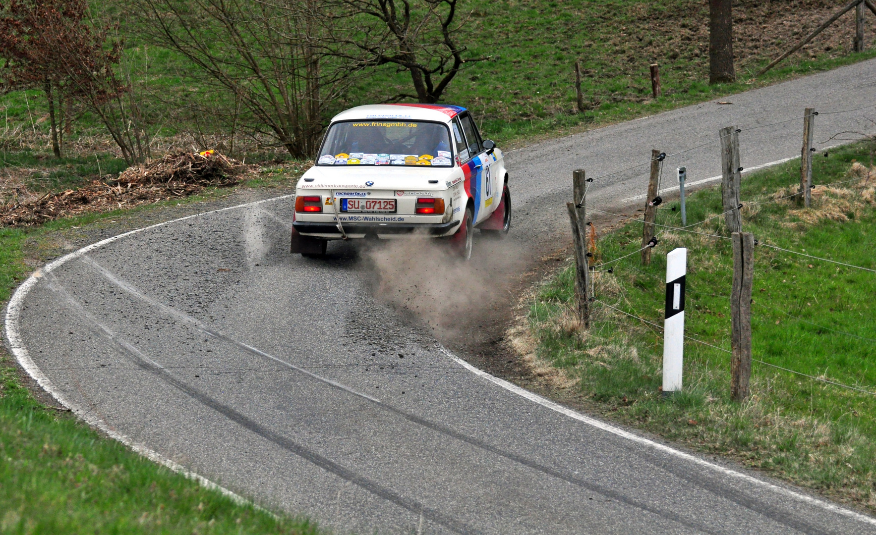 Spuren einer Rallye