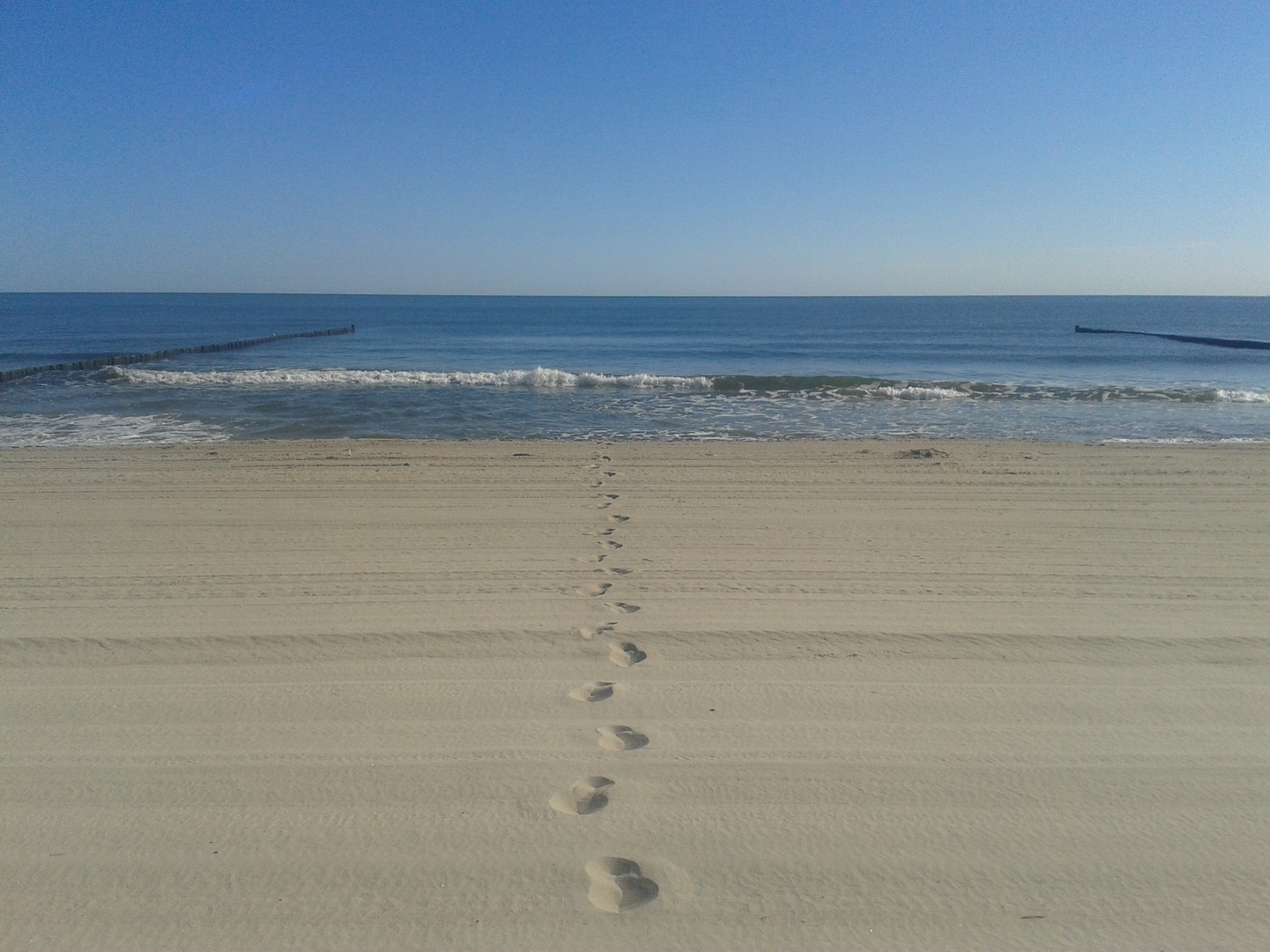 Spuren im Sand