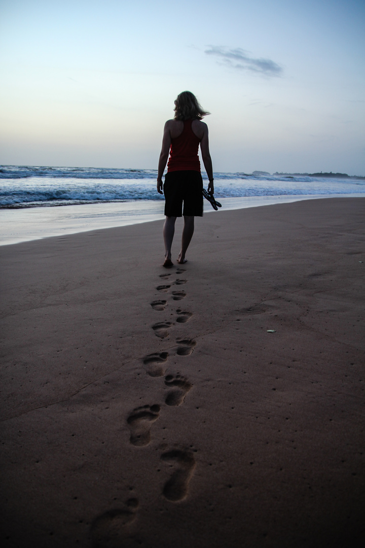 Spuren im Sand