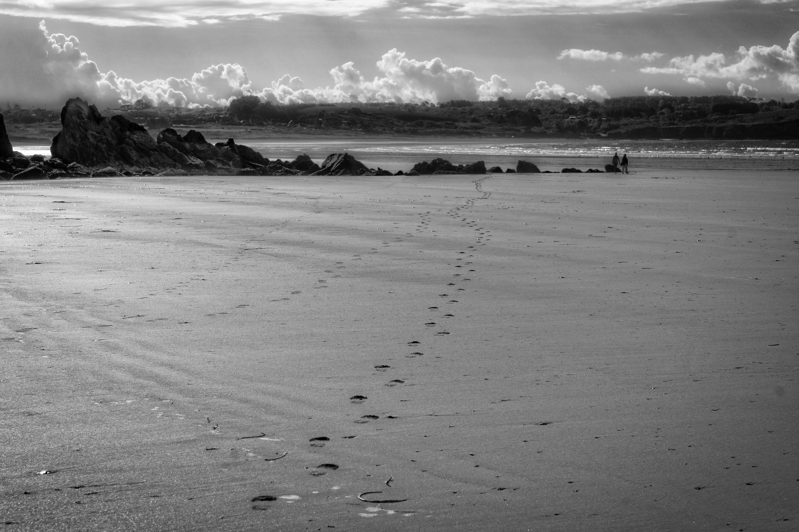 Spuren im Sand