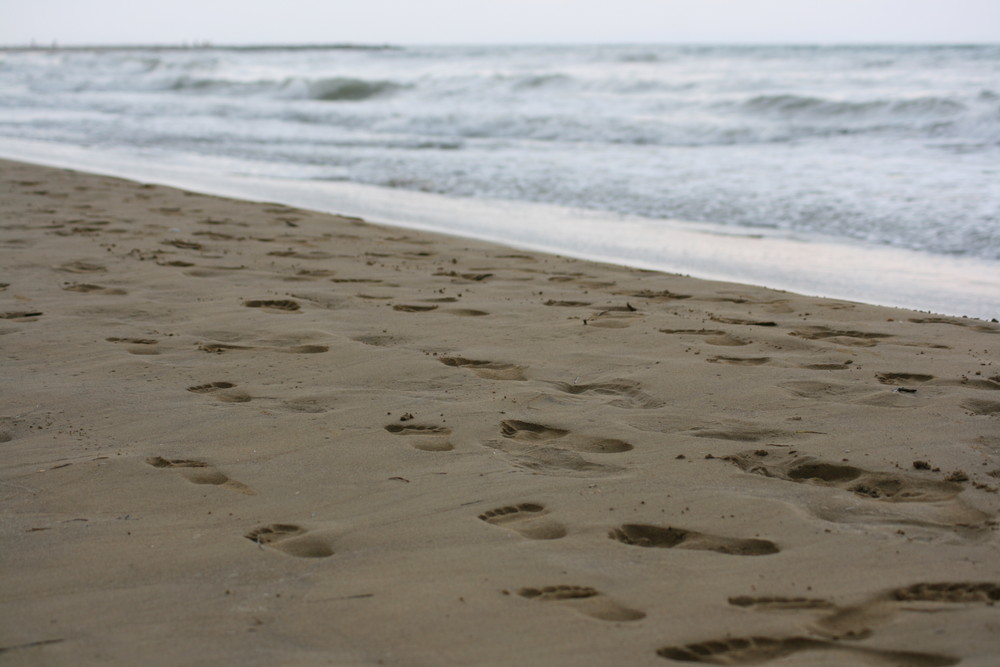 Spuren im Sand