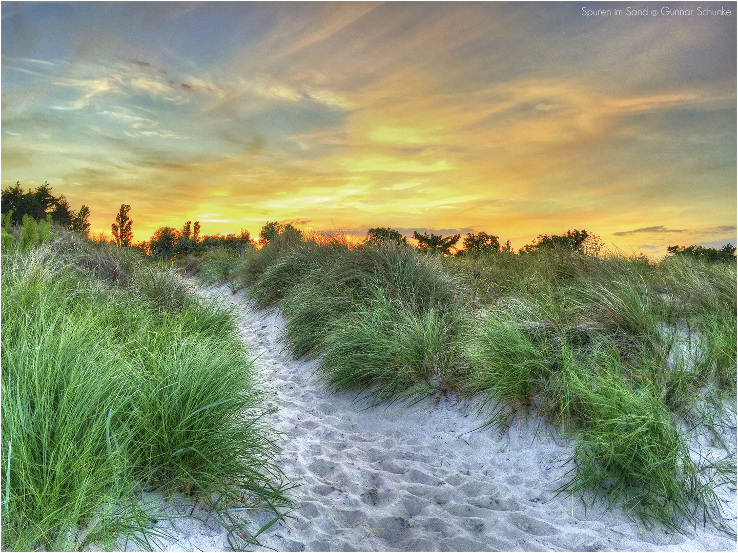 Spuren im Sand