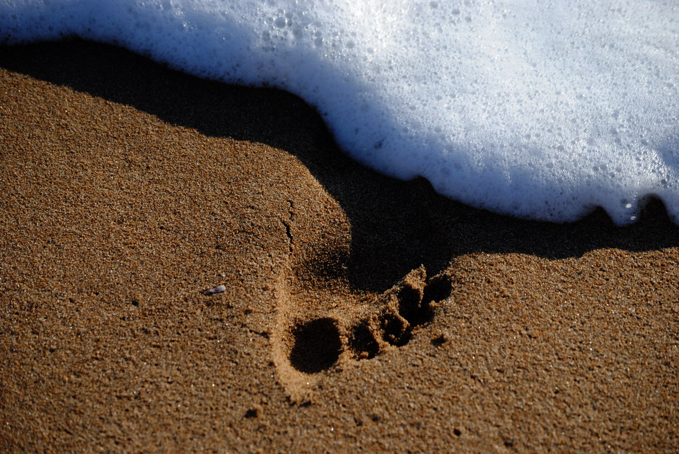 Spuren im Sand