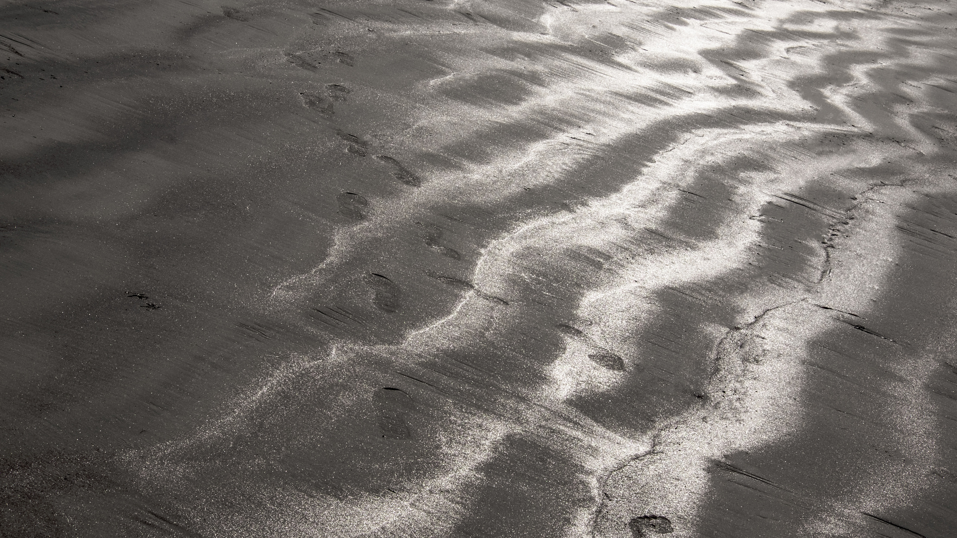 Spuren im Sand