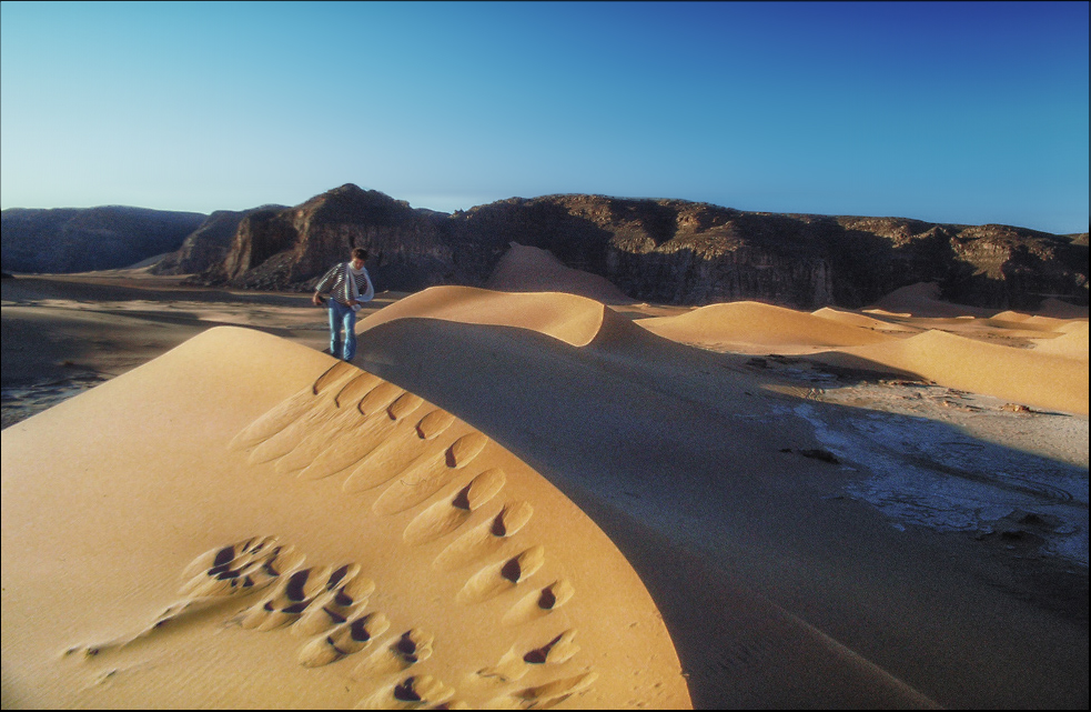 Spuren im Sand