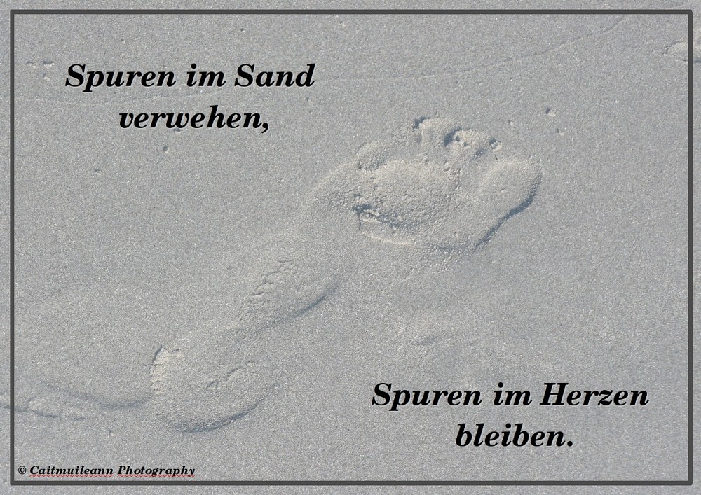 Spuren im Sand