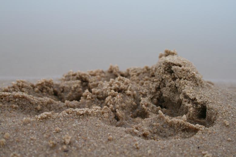 spuren im sand...
