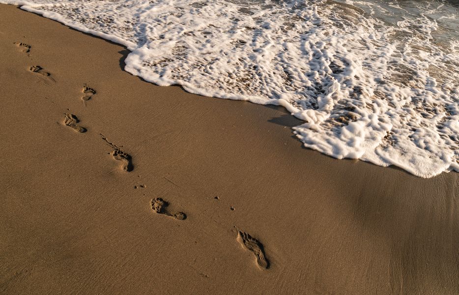 Spuren im Sand