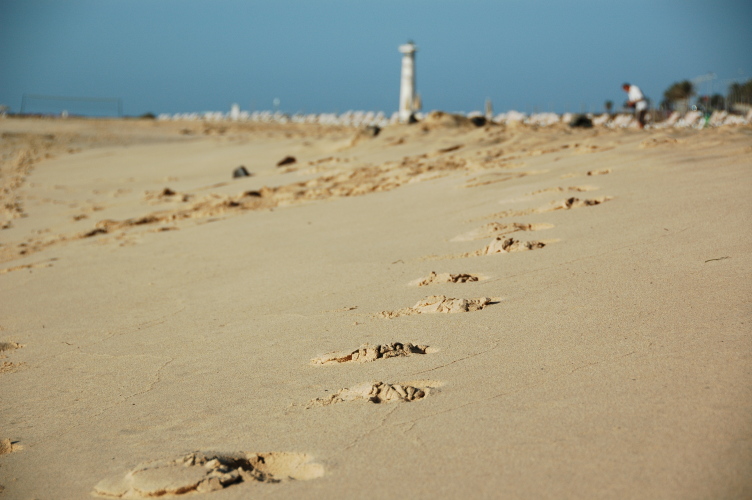 Spuren im Sand