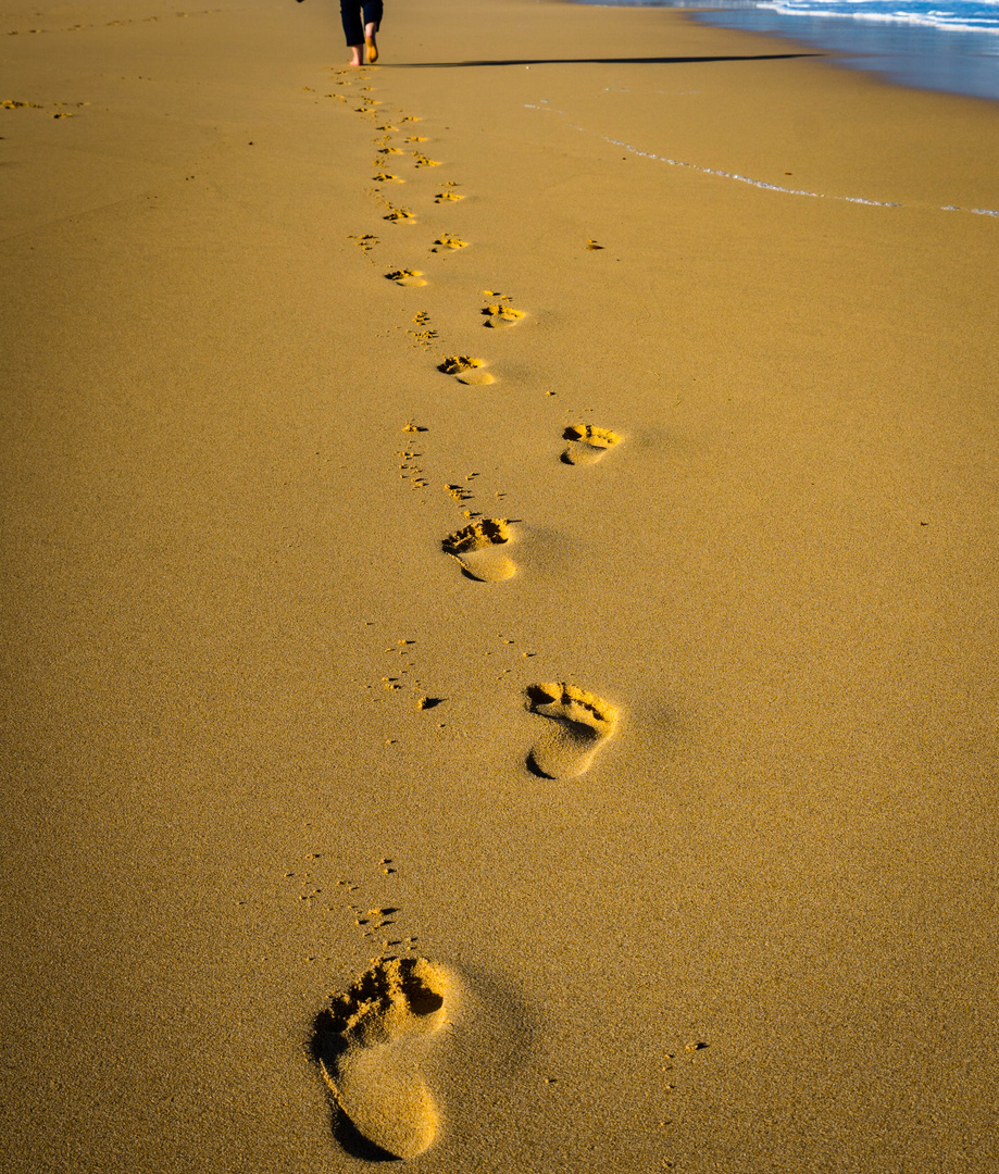 Spuren im Sand