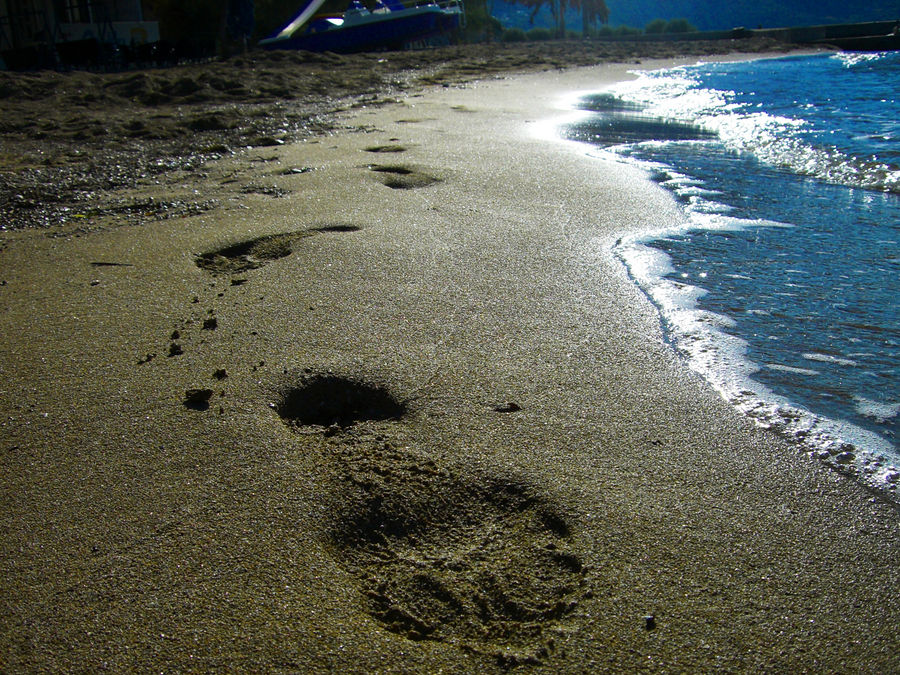 Spuren im Sand