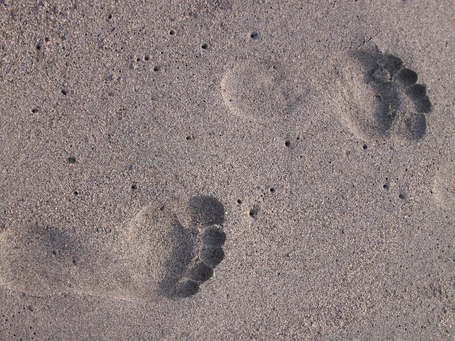 Spuren im Sand