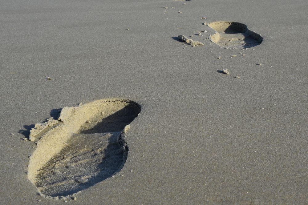 Spuren im Sand Foto & Bild | natur Bilder auf fotocommunity