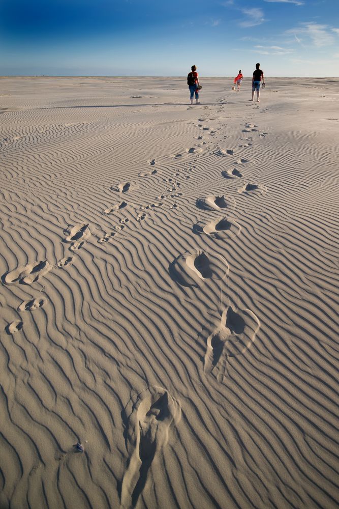 Spuren im Sand