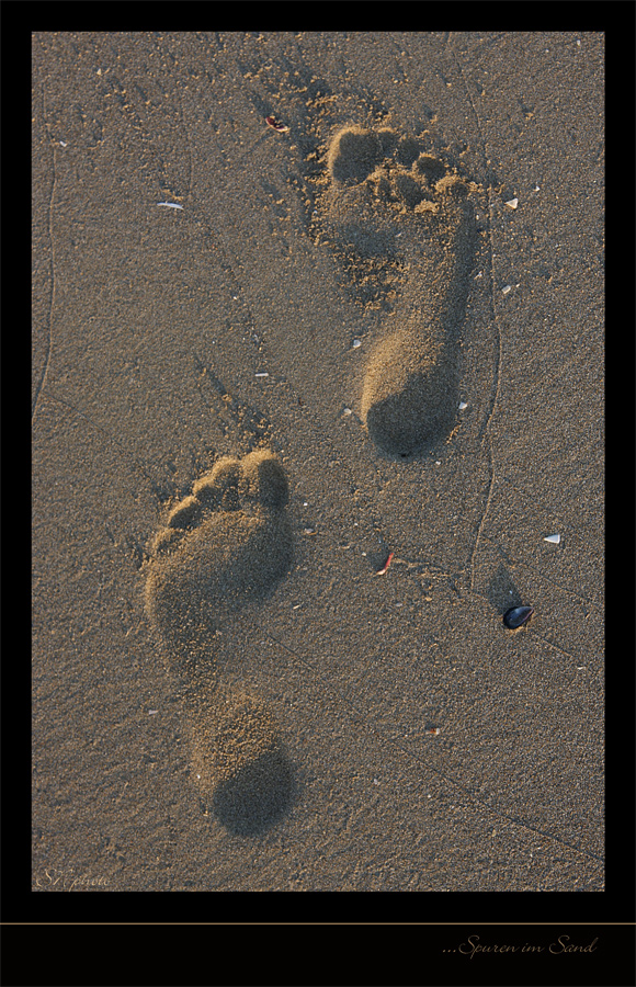 Spuren im Sand