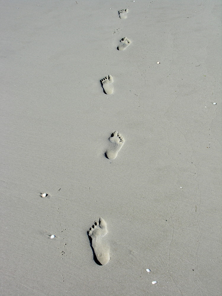 Spuren im Sand