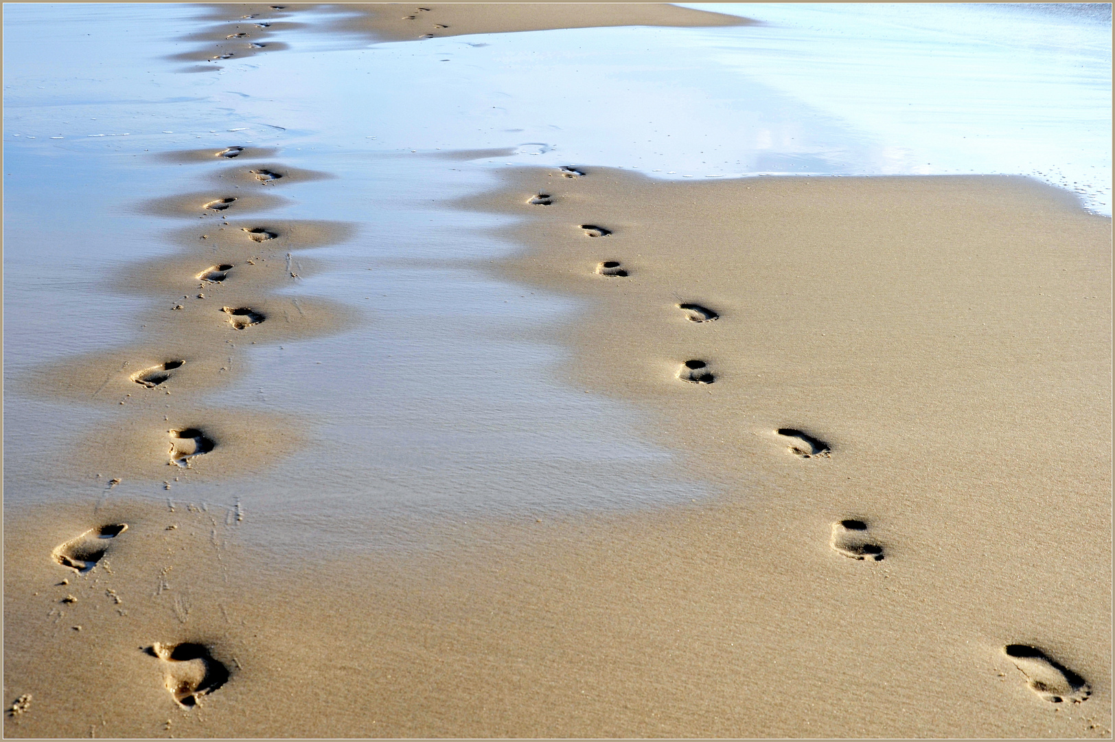 Spuren im Sand