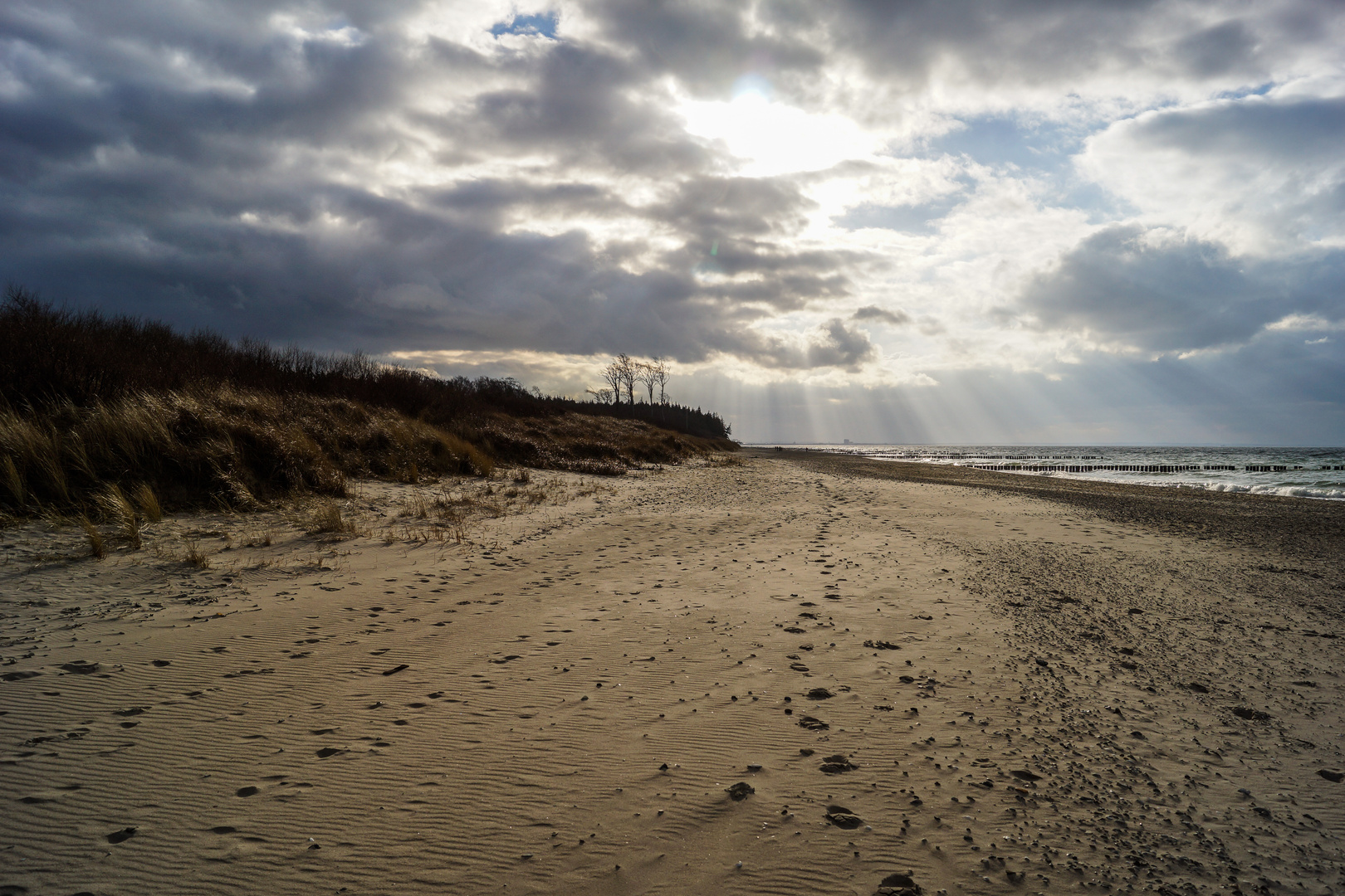 Spuren im Sand