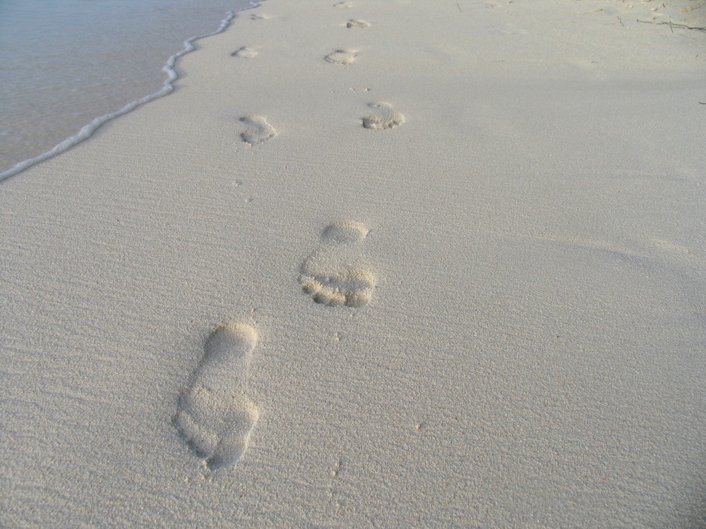 Spuren im Sand