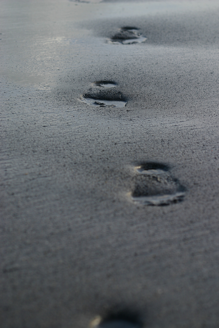 Spuren im Sand