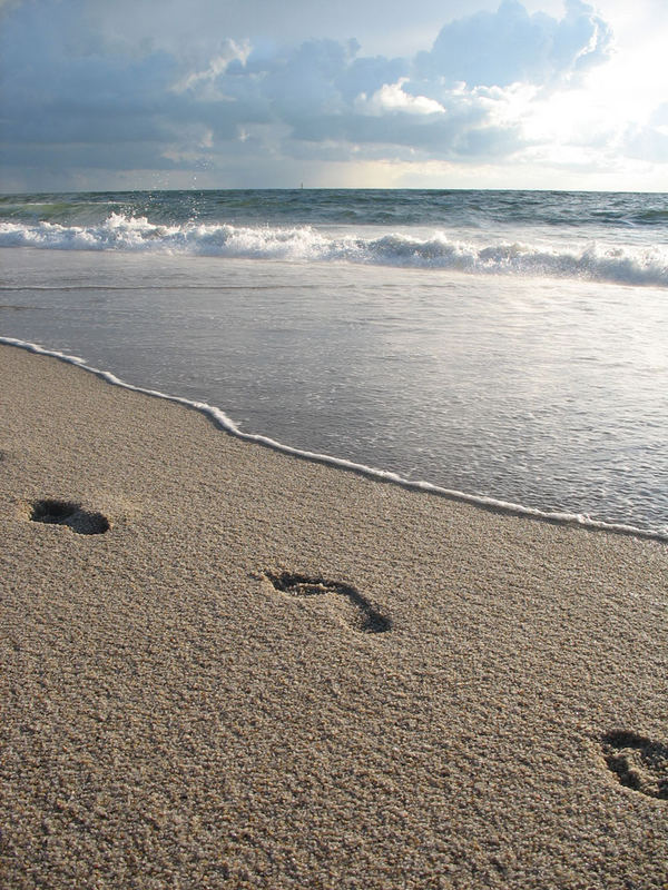 Spuren im Sand