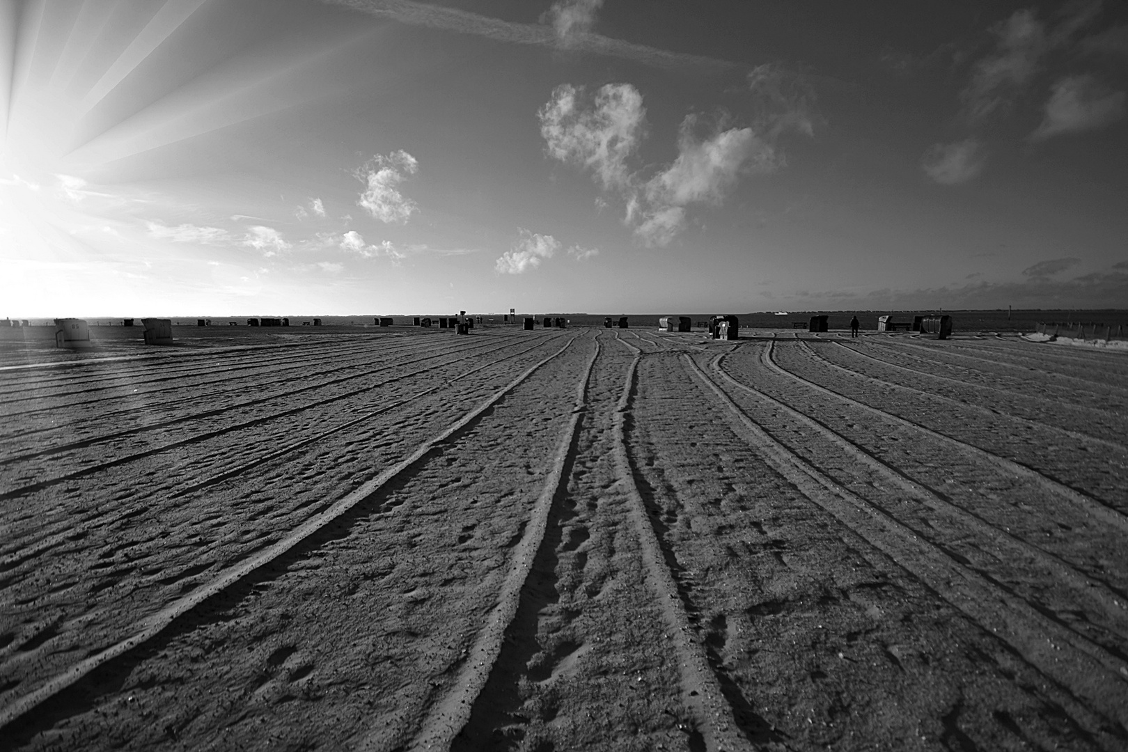 Spuren im Sand