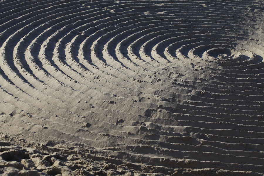 Spuren im Sand