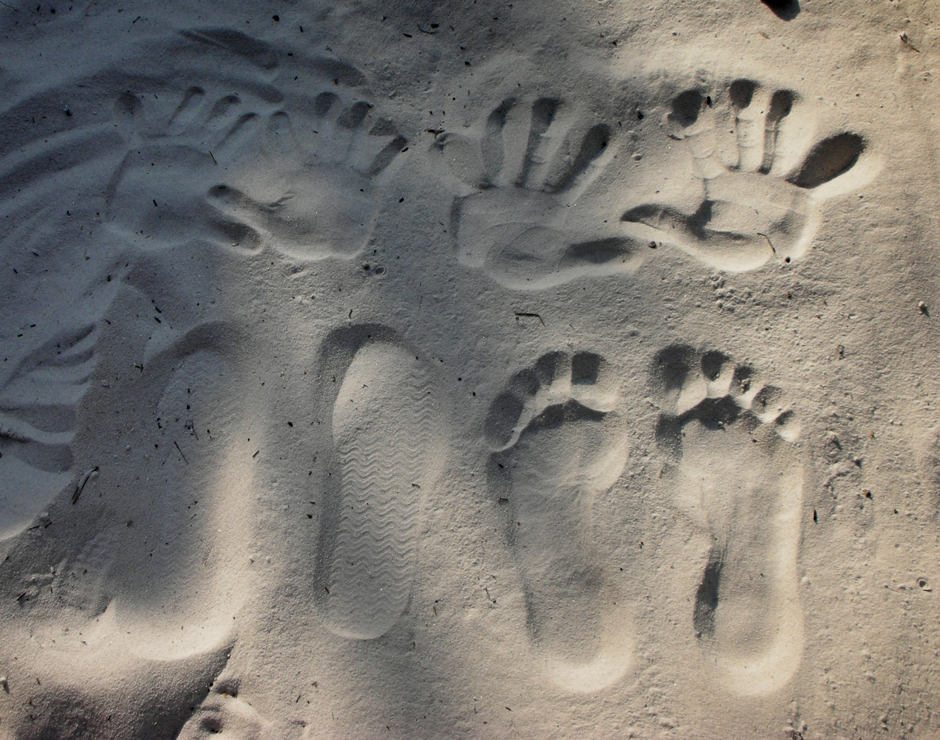 Spuren im Sand