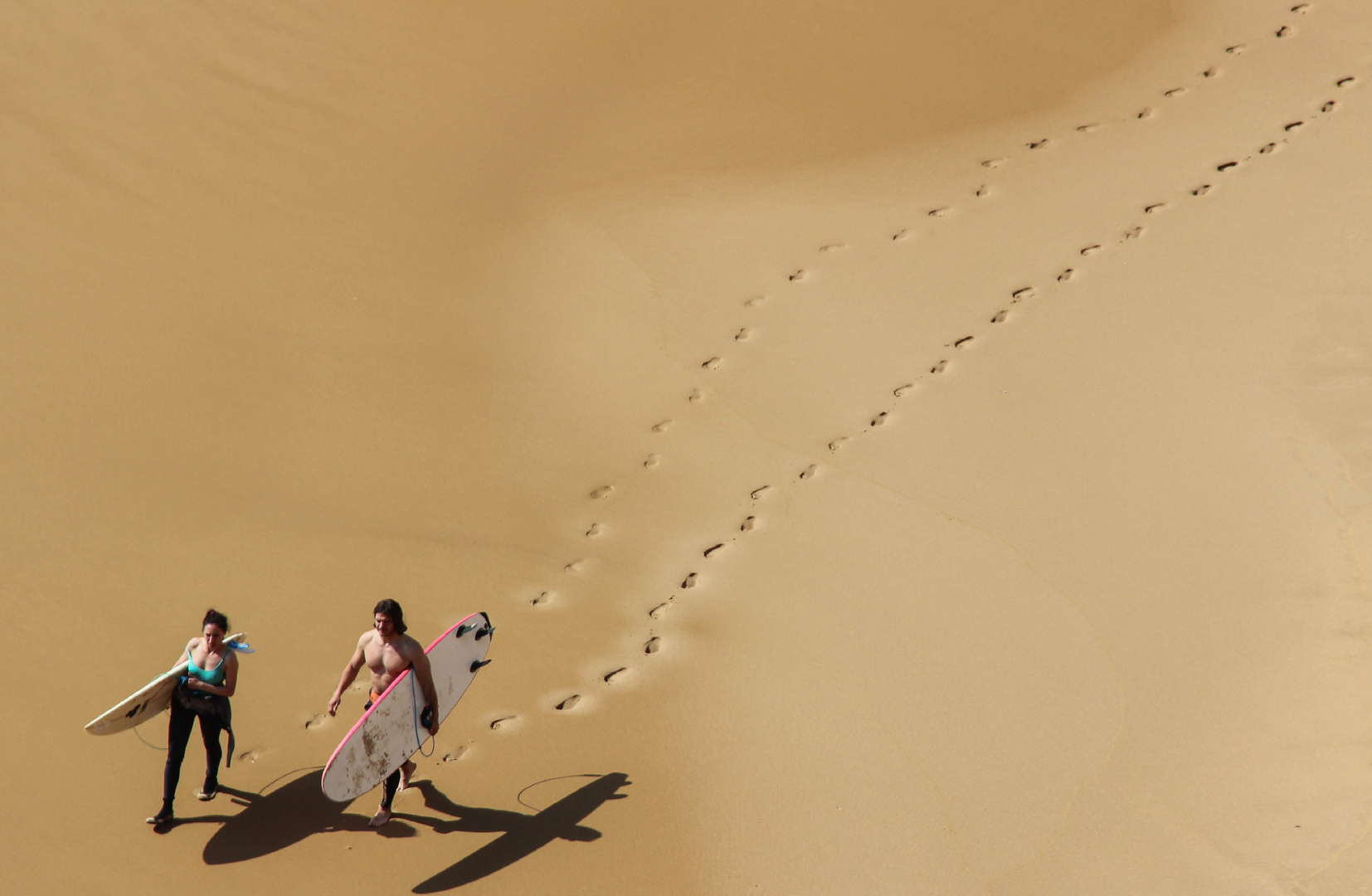 Spuren im Sand